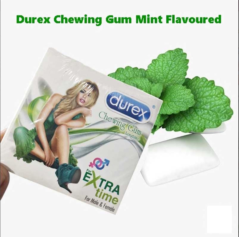 Durex Chewing Gum & Bubblegum longtime Mint Flavoured for male & female - 4 GUM