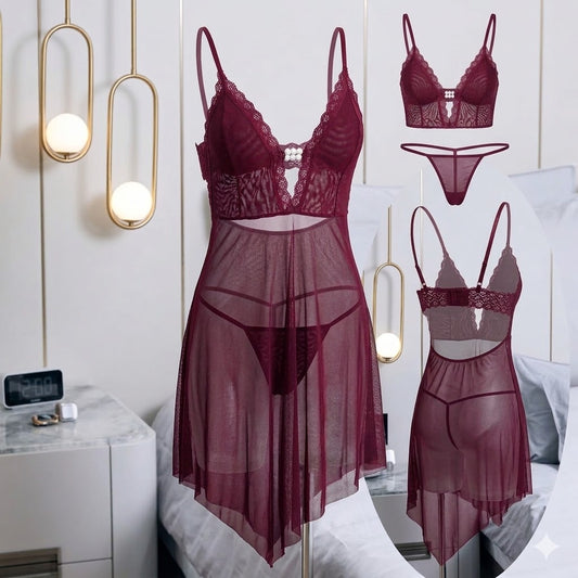 Midnight Muse Flyaway Babydoll Set