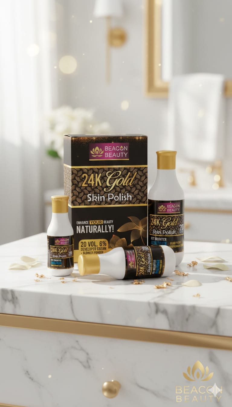 Beacon Beauty 24K Gold Whitening Skin Polish Kit